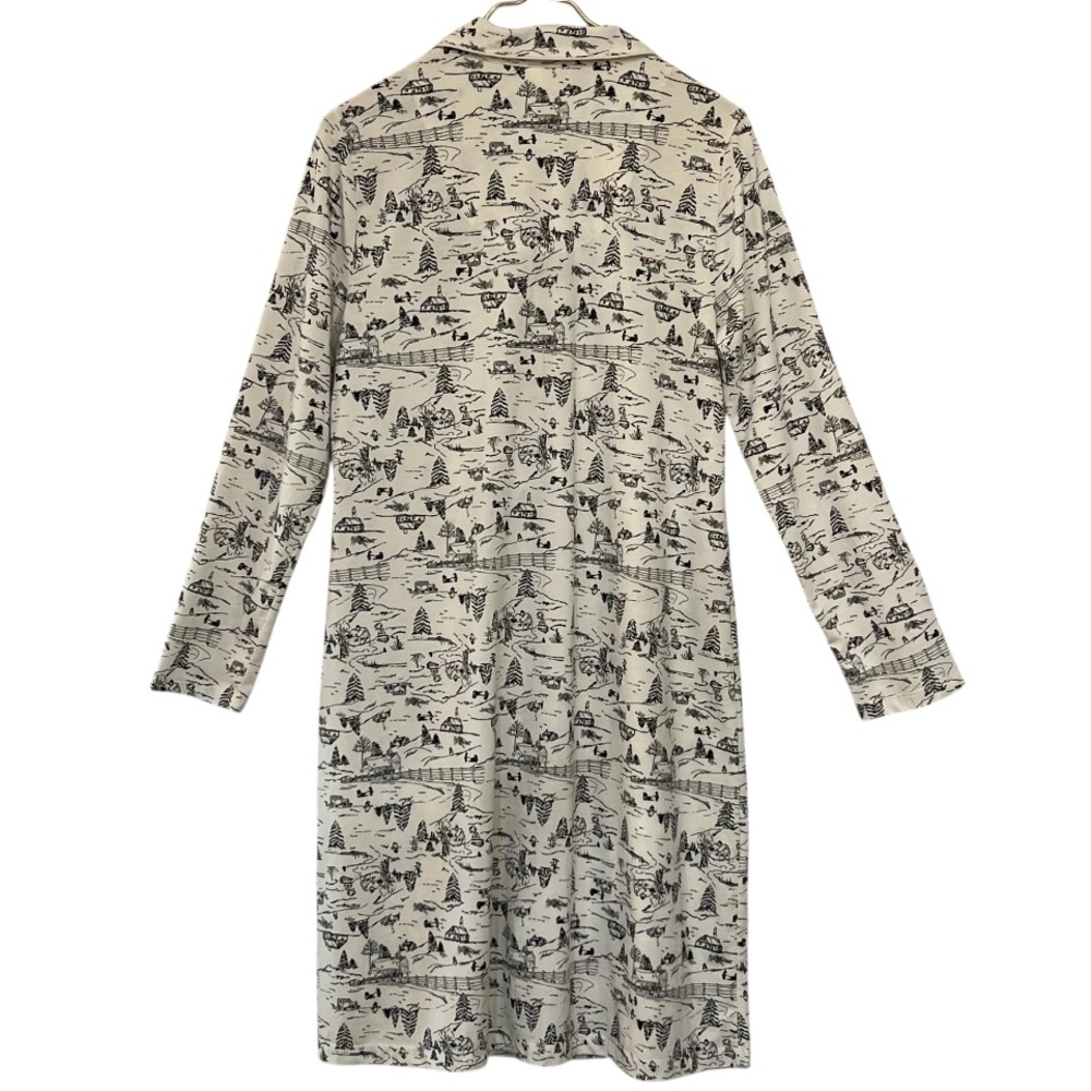 Croft & Barrow Intimates Winter Scene Long Sleeve Nightgown Pajama Size Medium - Picture 4 of 7